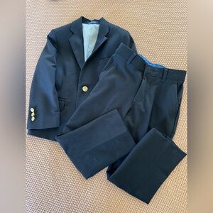 Izod Navy Suit with Pants and Blazer with Gold Buttons - Kids